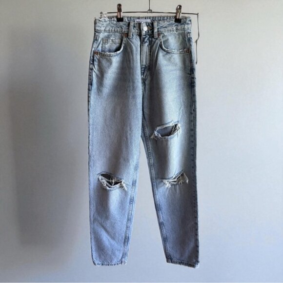 Zara Distressed Jeans Size 2 - Picture 1 of 5
